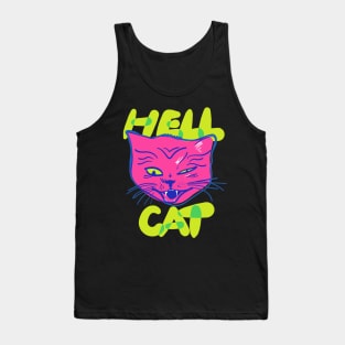 Hell Cat - this devil cat is coming at you from hell. Tank Top